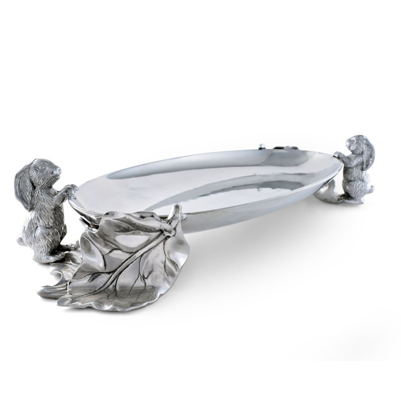Bunny Metal Decorative Tray
