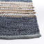 Tapis en cuir tissé à la main / à rayures en jute gris foncé / brun Gered-538620558