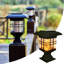 Alvertia Black Solar Powered Integrated LED Fence Post Cap Light Pack