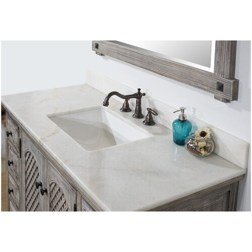 August Grove® Coto 48'' Single Bathroom Vanity with Marble Top | Wayfair