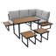6 - Person Patio Dining Set with Rectangular Table-1459637296