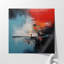 Peinture murale abstraite | Un homme sur le rivage-230531754-230531732