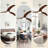 52" Solid Wood Blade Ceiling Fan with Light & Remote, 6 Speed, 3 Color, Reversible Motor-407394062