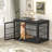 46 Inch Heavy Duty Dog Crate Furniture, Decorative Pet House End Table, Wooden Cage Kennel Furniture Indoor-1421997699-1463364242