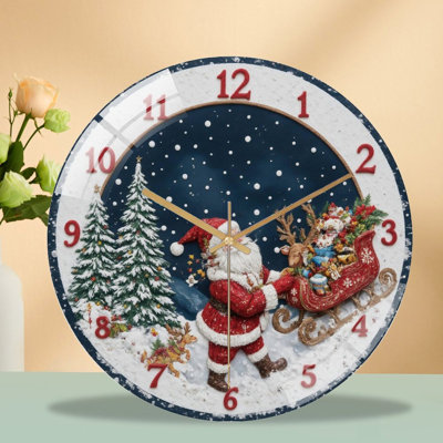 Horloge murale de Noël 12 po