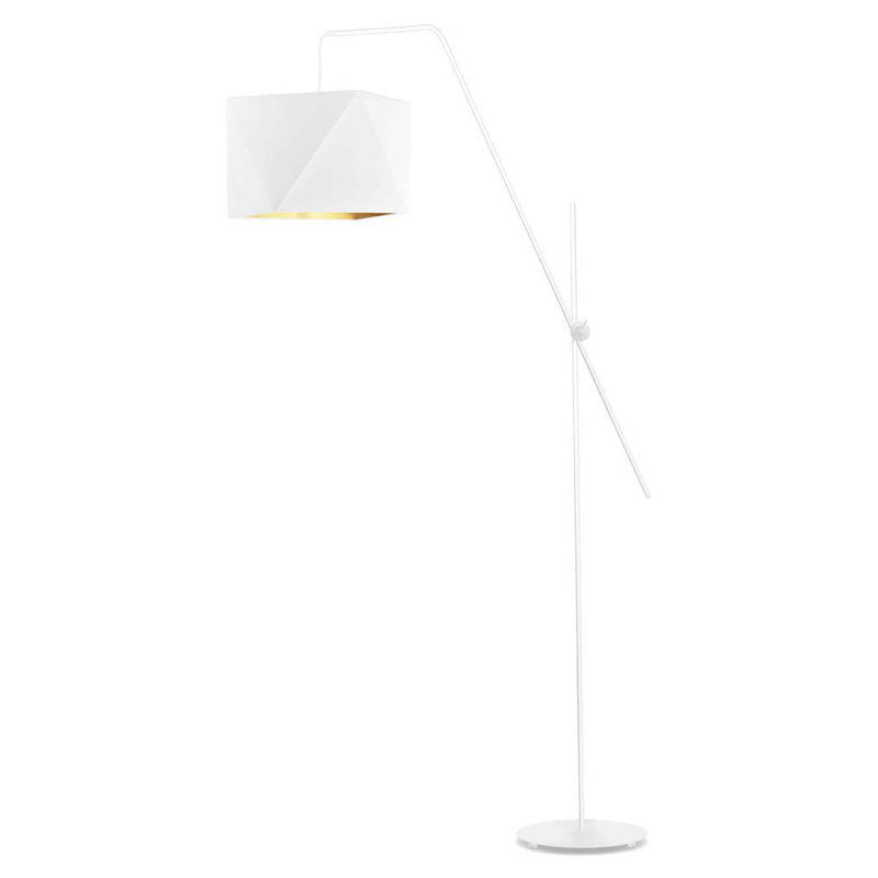 Tupper 176cm Task Floor Lamp, White, White
