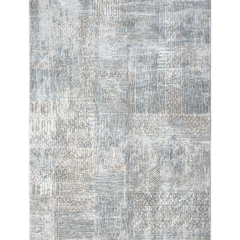 Area Rug, Blue, Runner 2'7" x 7'3"