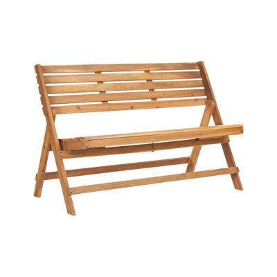 BANC EN BOIS ACASIA PLIANT EXTÉRIEUR