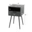 Laffoon 35cm W Steel Bedside Table