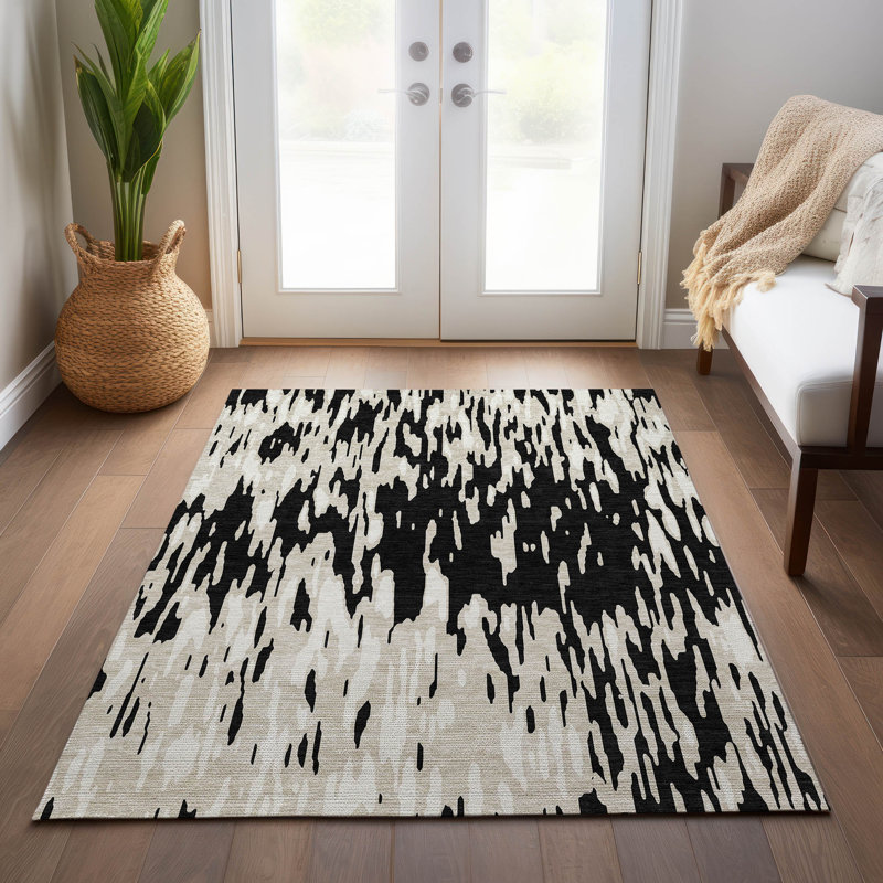 Tapis rectangulaire Aleighna avec envers antidérapant, Rectangle 10 pi x 14 pi