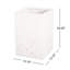 Boîte à fleurs rectangulaire en oxyde de magnésium faite à la main de 20 po de hauteur, l 13,1 po x P 13,1 po, sans assemblage, trou de drainage avec bouchon, blanc pour jardin, jardin