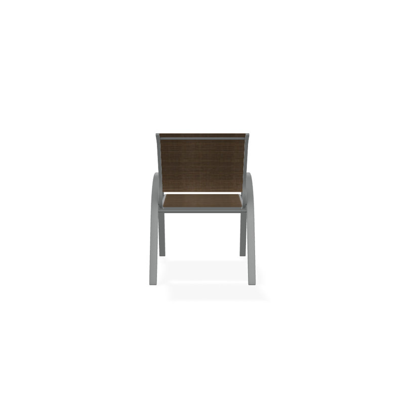 Aruba 1 Outdoor Dining Armchair, Textured Graphite, Bark Performance