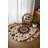 Madeline Collection Digital Print Cotton-Polyester Brown Beige Moroccan Rug-1568112896