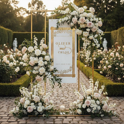 Arche de mariage en acier inoxydable Stonehill