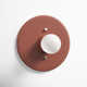 Single Light Ceramic Dimmable Flush Mounted Sconce