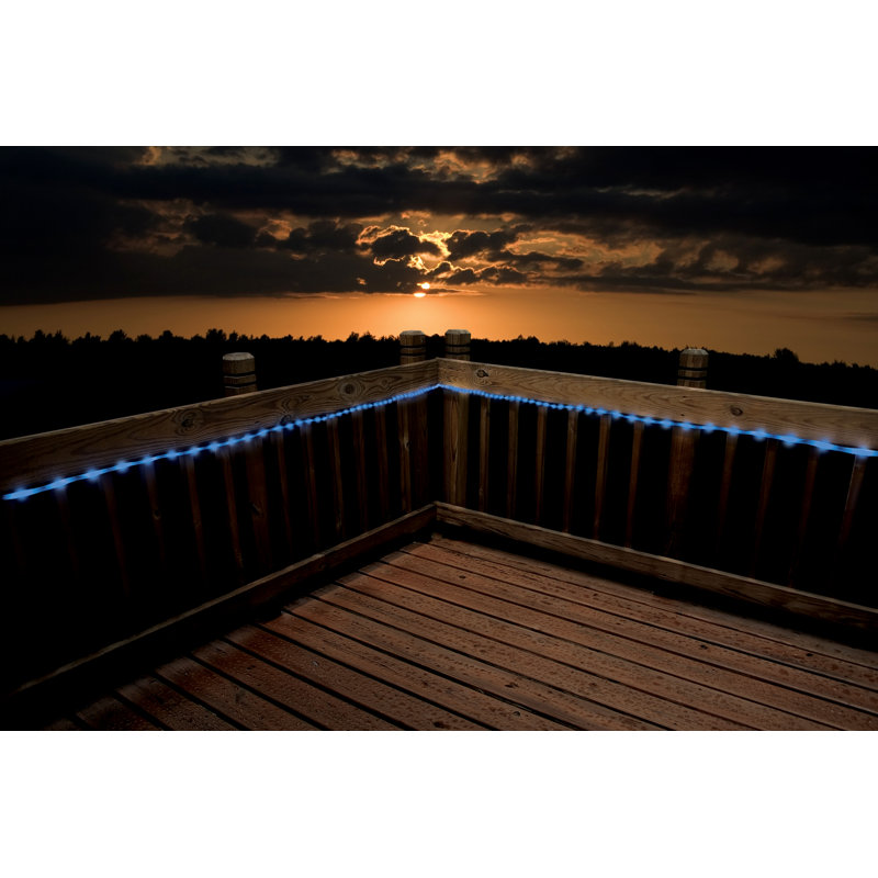 Cordon encastré 50 lumières Encanto, Rouge / Blanc / Bleu, 50 lumières