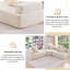 Canapé modulaire en L surdimensionné Boneless-1203017143