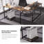 L-Shaped Metal Base Writing Desk-1425297131