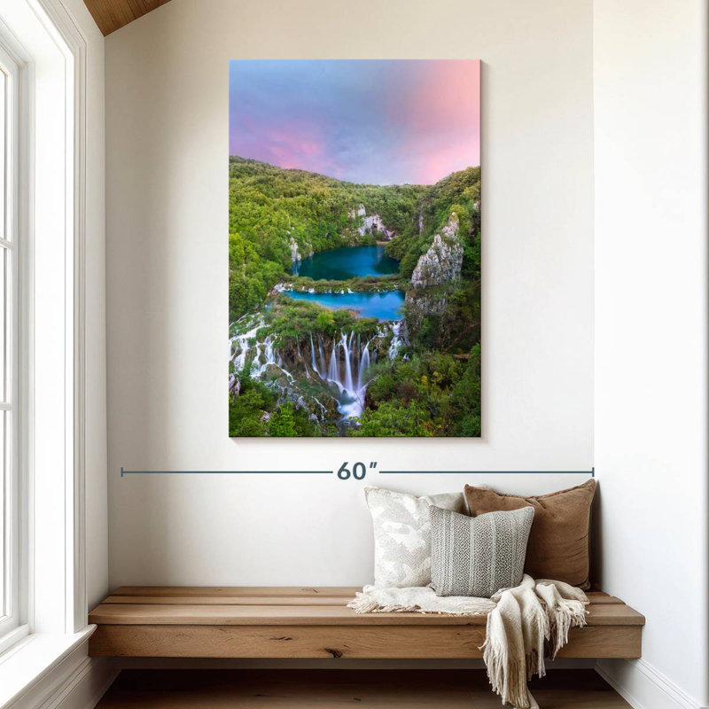 Paysage du parc Alvord Plitvice, H 48 po x l 32 po