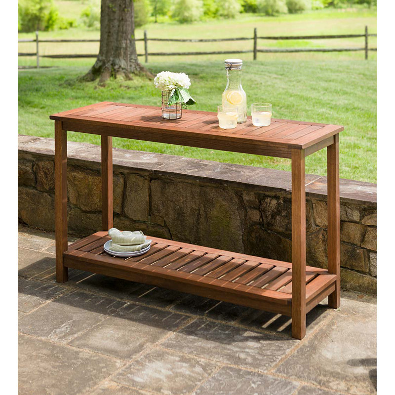 Rectangular 48'' L x 16'' W Outdoor Buffet & Console Table