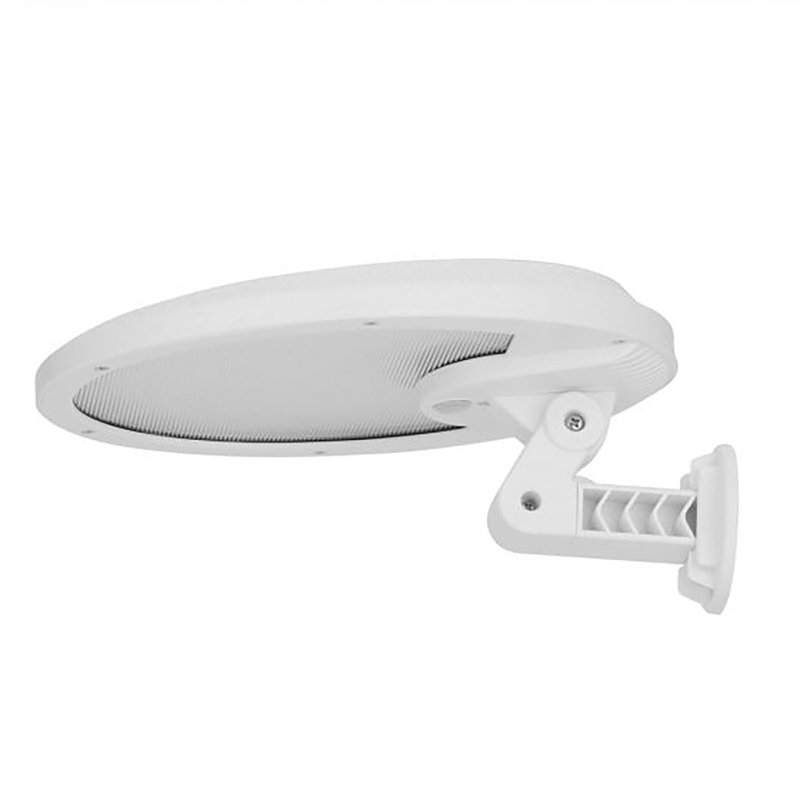 1 - Head LED Solar Powered Dusk to Dawn Outdoor Security Flood Light with Motion Sensor and Timer, White/Pure White