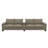 133" Corduroy Sofa Couch 4-Seater Modern Sofa With USB Ports, Hidden Storage Arms, Flip-Top Cup Holders-2048465926