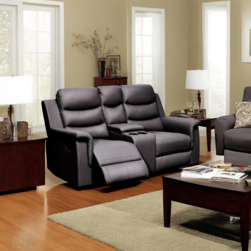 Causeuse inclinable avec console centrale, housses de canapé extensibles pour fauteuil inclinable à 2 places, durable et facile à installer