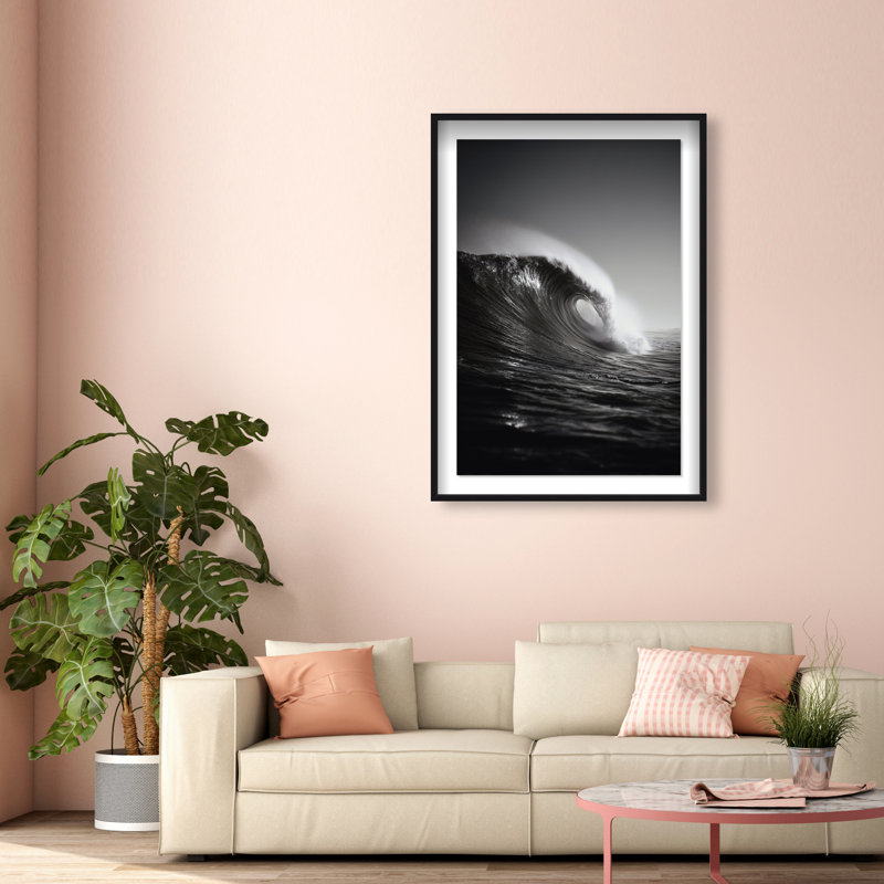 Tectonic Flow II Print by Oliver Gal, 37.5"H x 25.5"W, Black Shadowbox