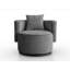 Bernella Upholstered Swivel Armchair-265139758