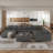 Zendajas Upholstered U-Shaped Sectional Reversible-1503399791