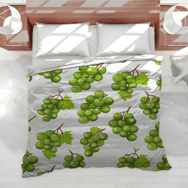 Grapes Bedding Fruit Duvet Cover Farmhouse, Queen Duvet Cover