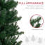 Sapin de Noël artificiel à forme allongée 8 pi avec 811 pointes de branches réalistes