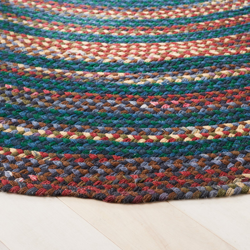 Randalia Flat Weave Cotton Rug, Oval 3' x 5'