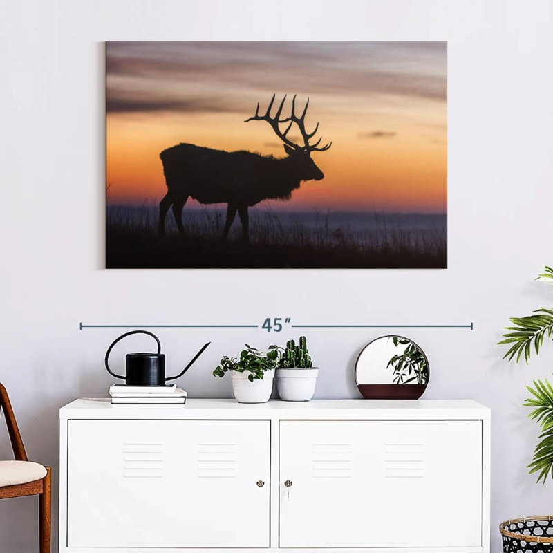 Crowle Elk At Sunrise, 26" H x 39" W