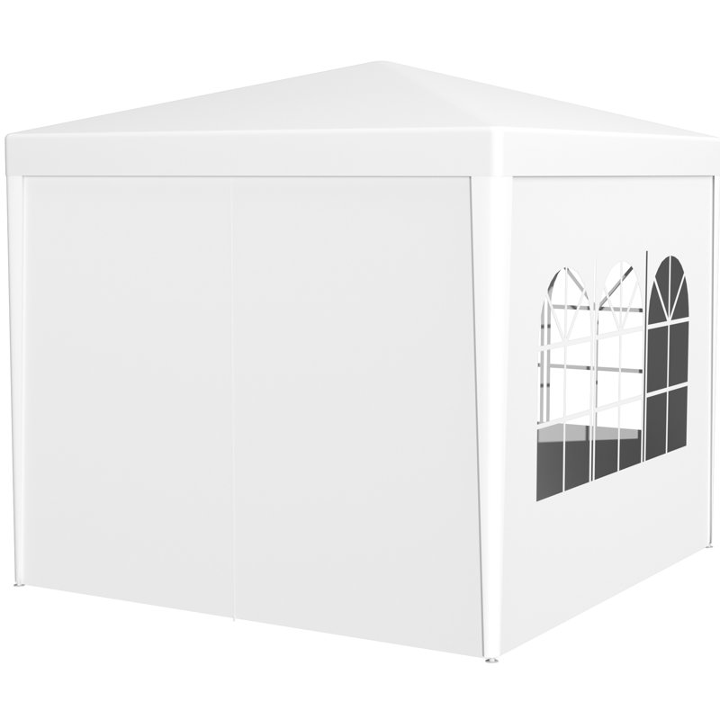 Outdoor Party Gazebo 10x10 Ft - With Hook & Loop Fastener Sidewalls For Easy Setup Canopy With Transparent Windows Good Ventilation View