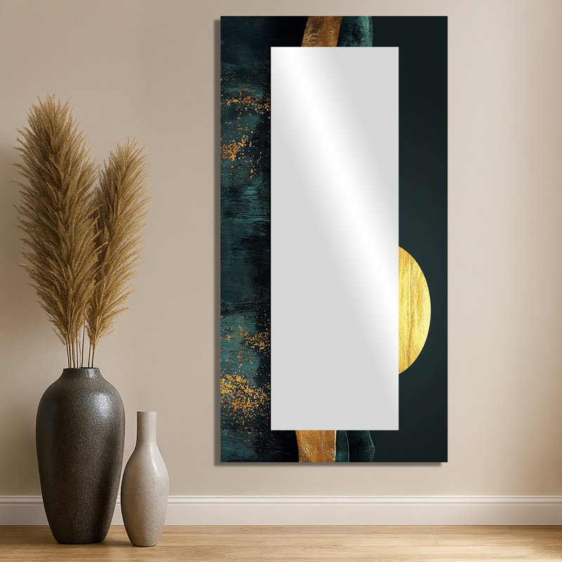 «Sunrise On Forest And Peaks Solitude Horizon II», art mural miroir décoratif moderne, 24 po x 32 po