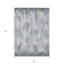 Tapis intérieur lavable rayé gris et ivoire 5 pi x 8 pi