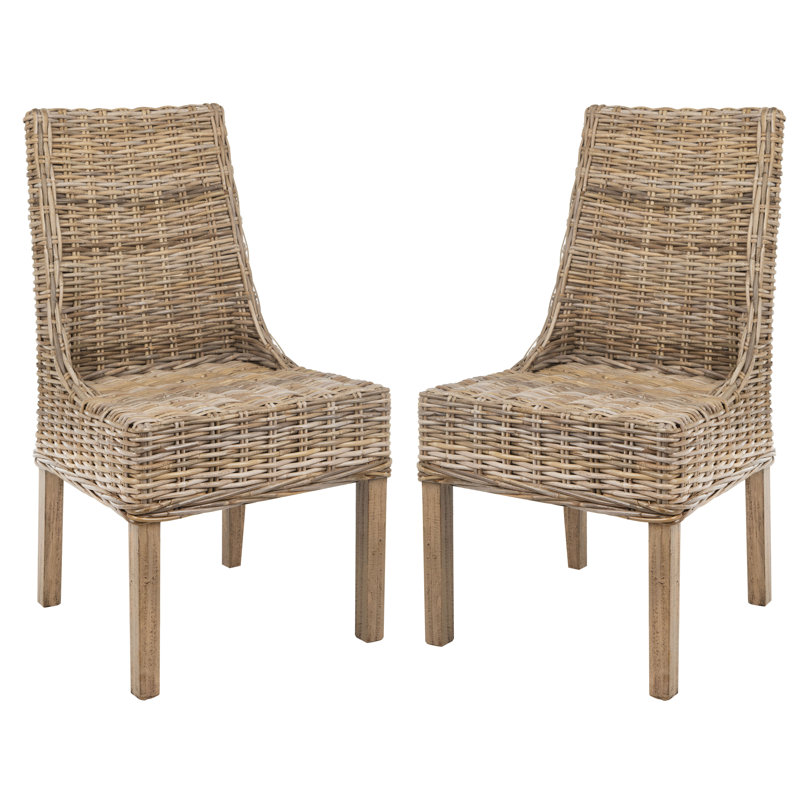 Chaise d'appoint en osier naturel Armine