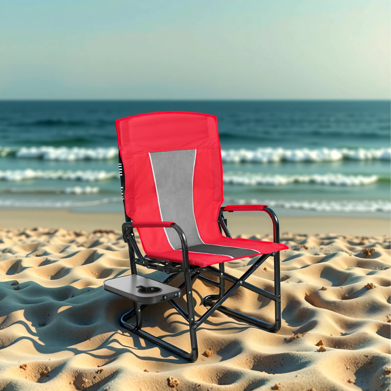 Chaise pliante portative de camping, Rouge