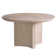 Modern Extendable Oak Round Dining Table