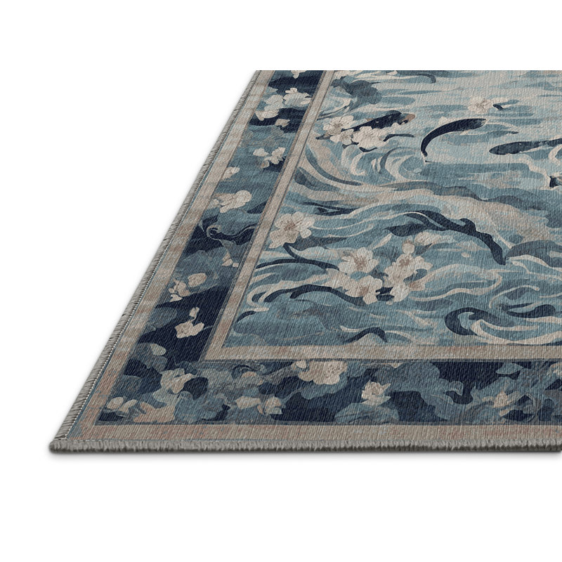 Tapis brun lavable à la machine, Rectangle de 5 pi x 8 pi
