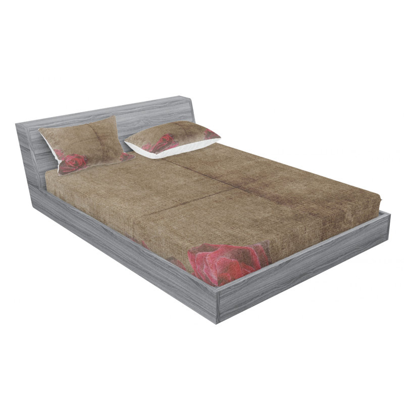 Microfiber Sheet Set, Queen Sheet Set with Fitted Sheet