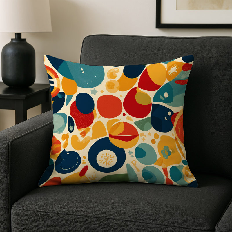 Retro Bounce Indoor And Outdoor Pillow, Square 20"