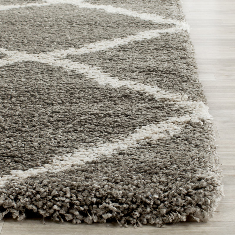 Bertle Shag Performance Geometric Rug, Rectangle 2'3" x 5'