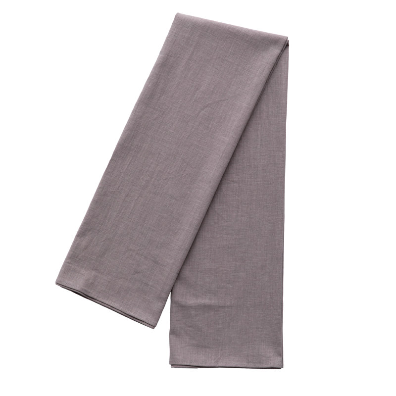 Eider & Ivory™ 100% Pure Linen Washable Tablecloth Solid Color, 52" X 52" Square Natural, 70" L x 52" W, Gray