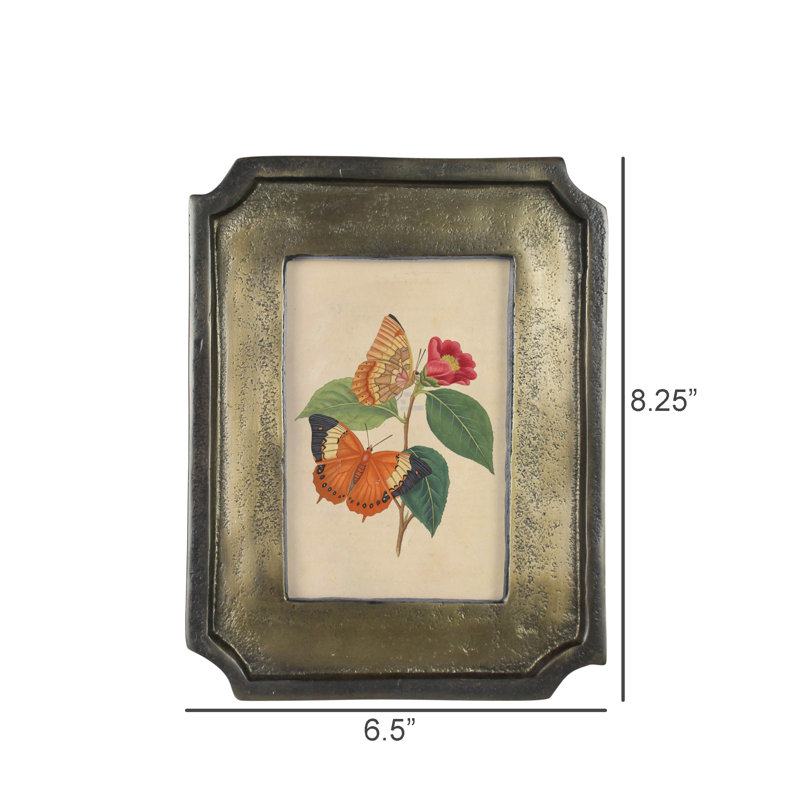 Beveled Frame, Brass & Black - 4X6