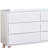Ilaria Modern Style 6-drawer 58 In. White Dresser