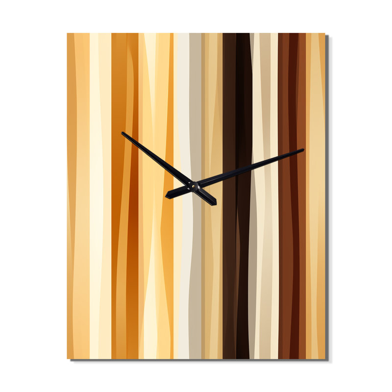 Tabby rayé - Horloge murale rayée moderne, Petit