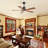 Whisper 52" 5-Blade Solid Wood Modern Ceiling Fan without Light, Indoor/Outdoor, Remote, Black&Brown, Flush/Downrod-147808153