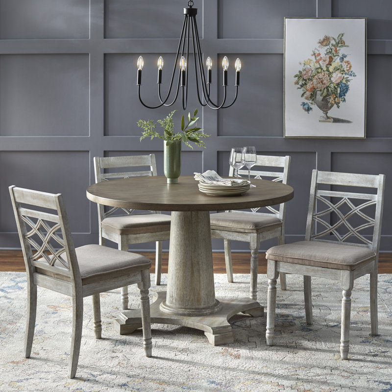 Comtal 4 - Person Pedestal Dining Set